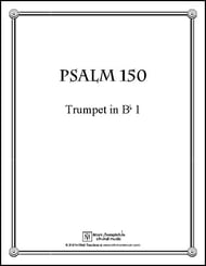 Psalm 150 (full score) Instrumental Parts choral sheet music cover Thumbnail